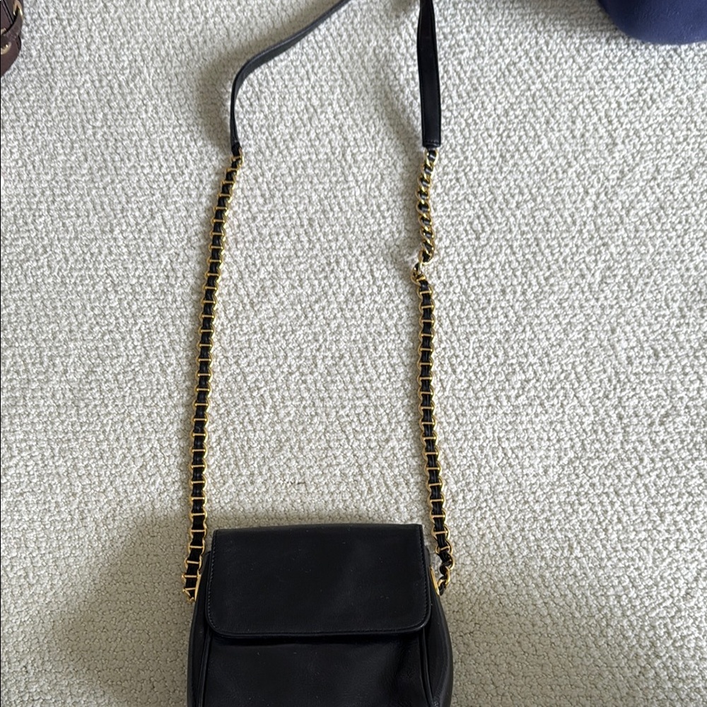 Nine west Elegant Black Leather Shoulder Bag
